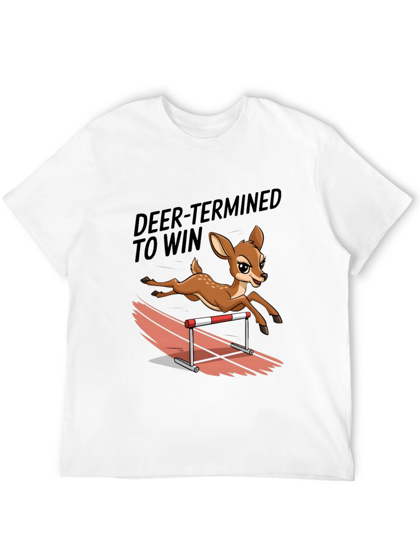 Deer-Termined to Win Graphic Tee - Animal Lover Shirt