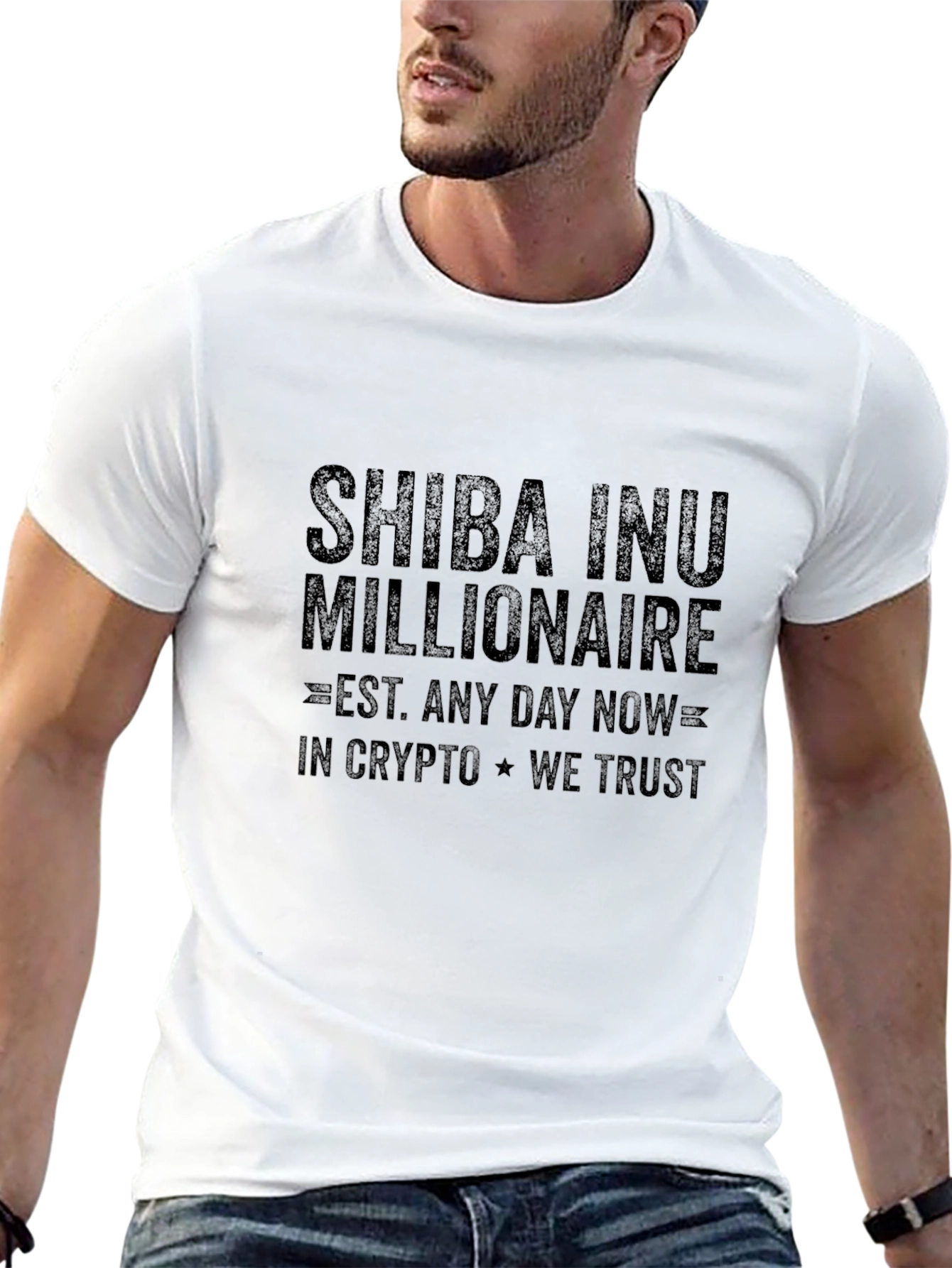 Shiba Inu Millionaire Black T-Shirt Crypto HODL