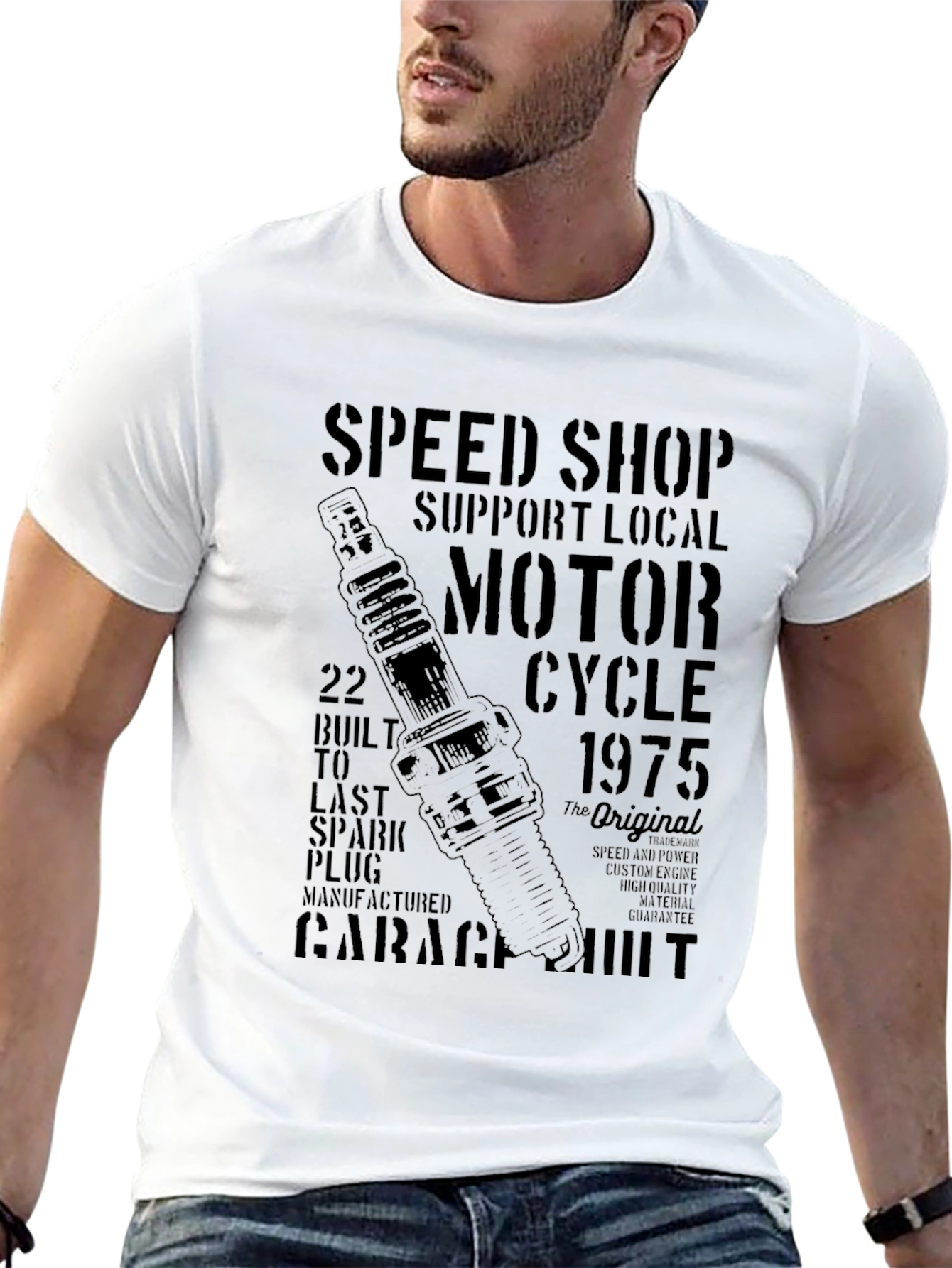 Mens Speed Shop Graphic T-Shirt