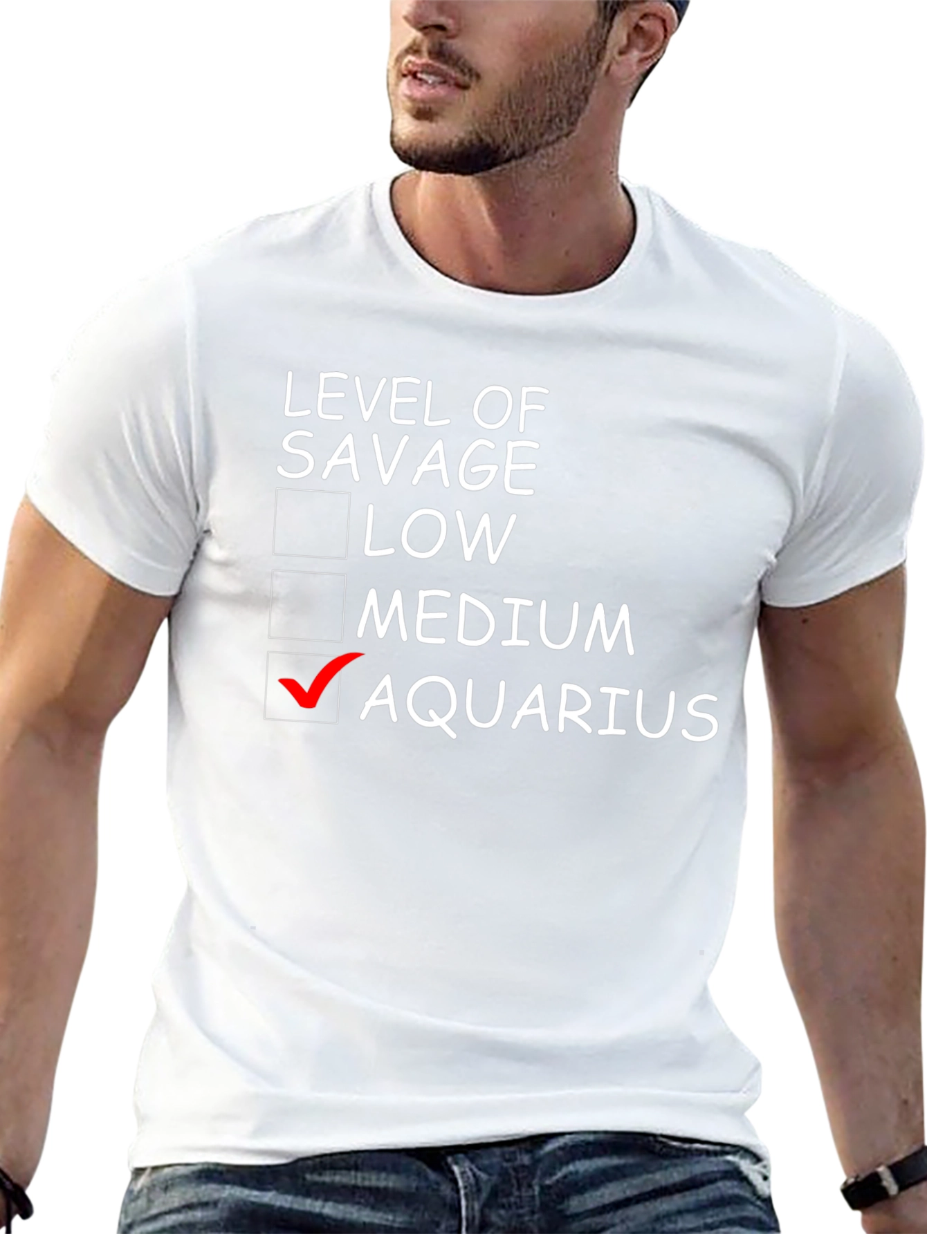 Aquarius Savage Level Graphic Tee