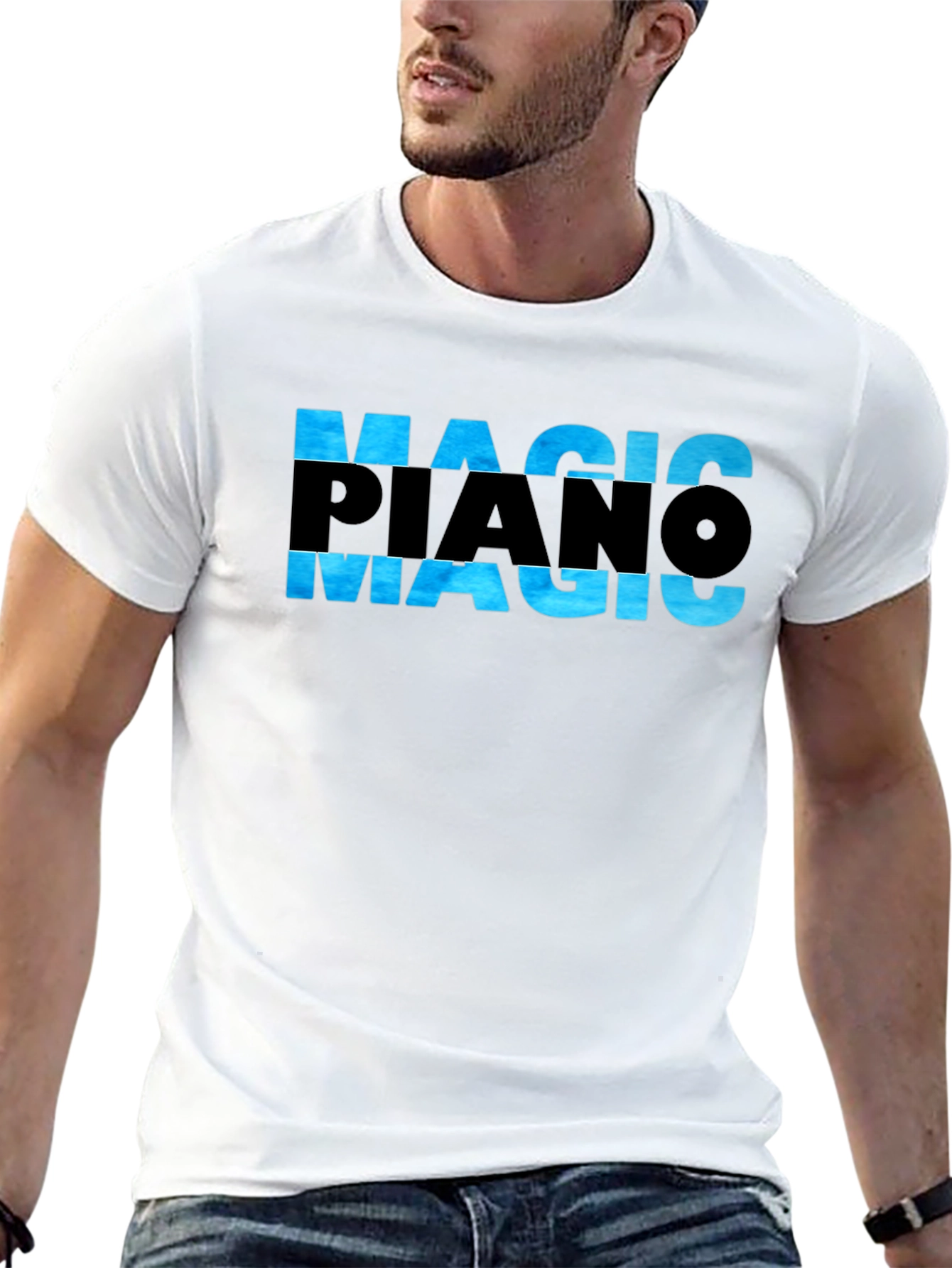 Magic Piano T-Shirt - Cool Graphic Tee