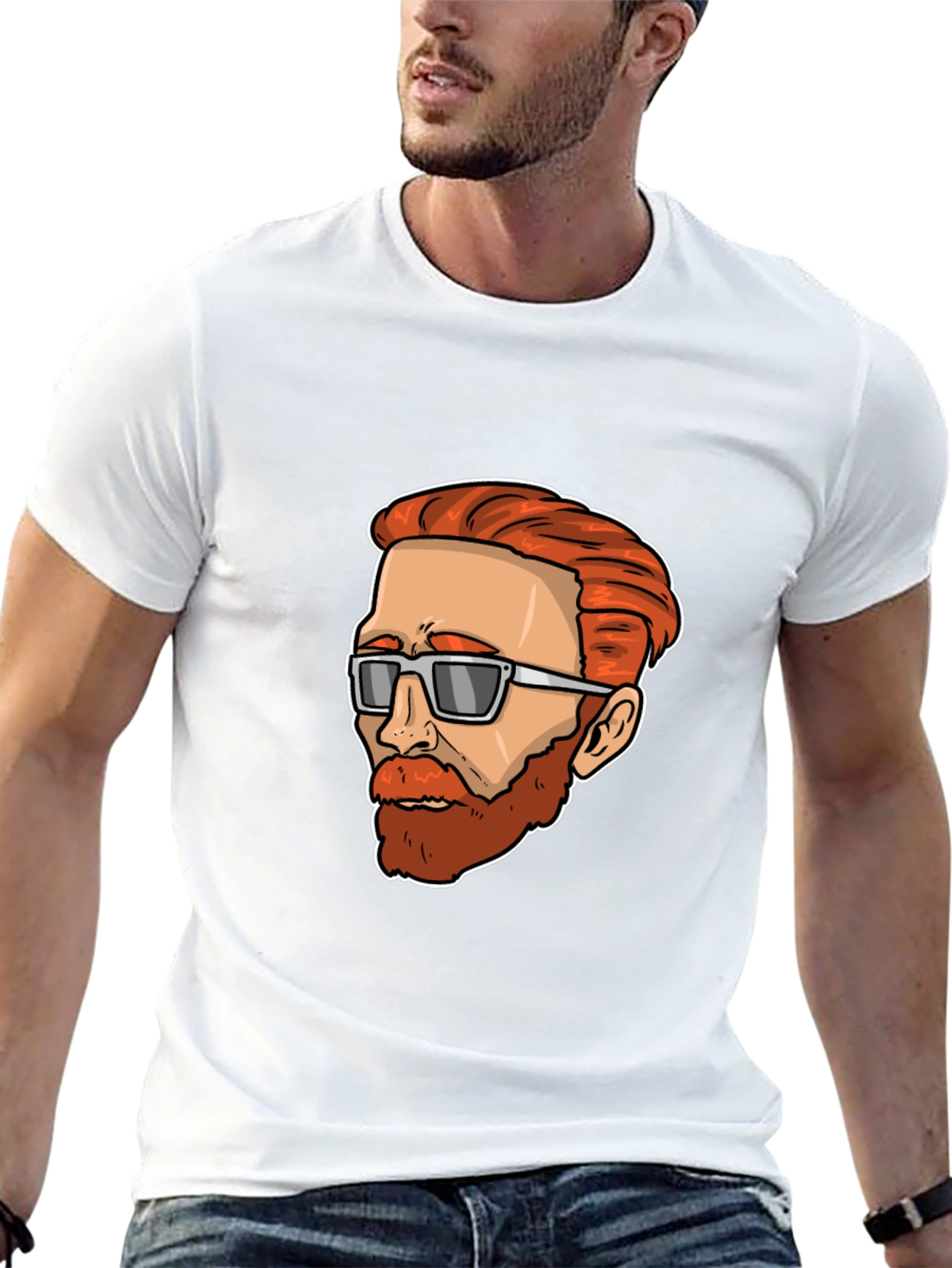 Cool Cartoon Van Gogh Black Tee