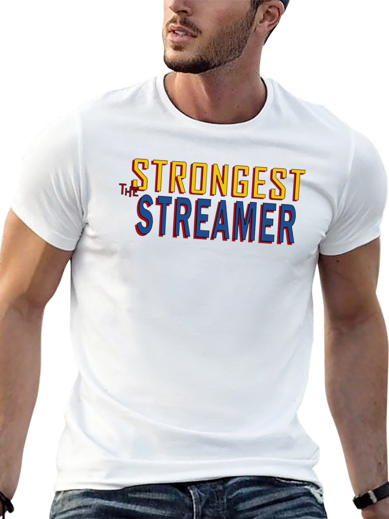 Strongest Streamer Graphic Tee - Black