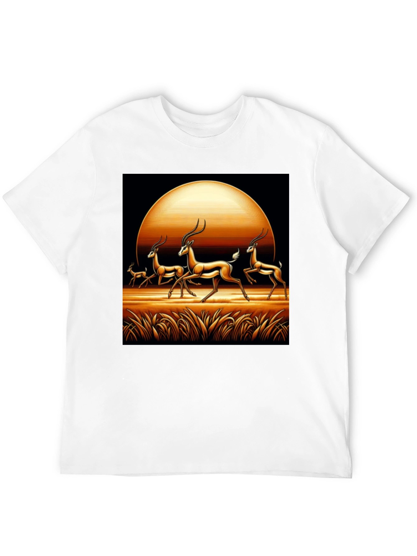 Antelope Sunset Black Graphic Tee