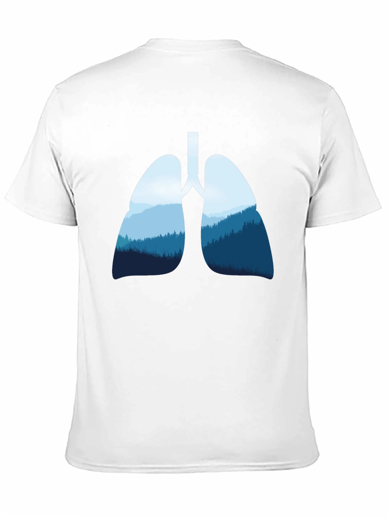 Lungs & Forest Graphic Black T-Shirt
