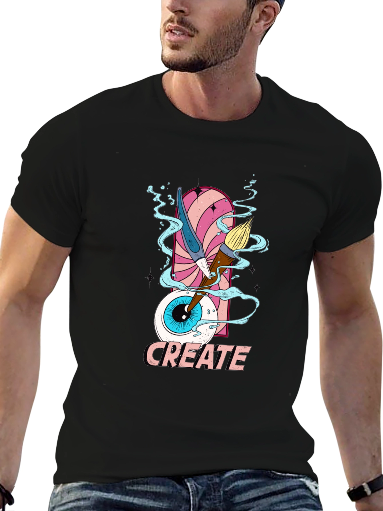 Eye Create T-Shirt - Artistic Design Tee