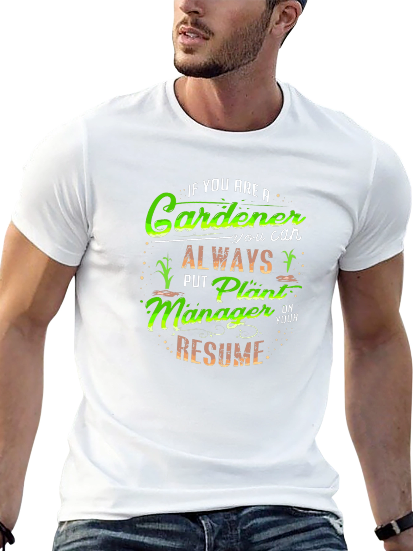 Gardener Plant Manager T-Shirt Funny Gardening Tee