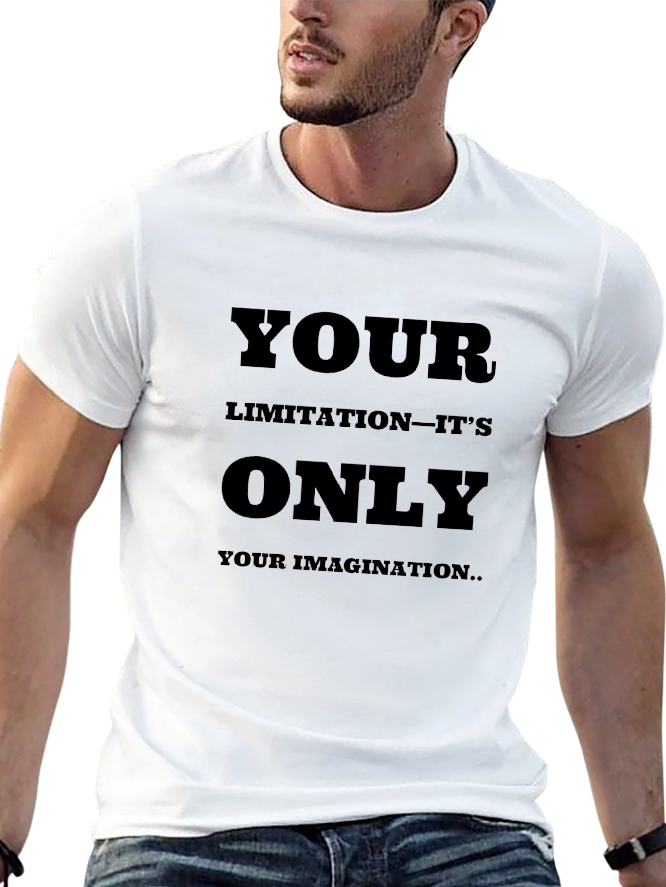 Inspirational Black T-Shirt: Your Imagination