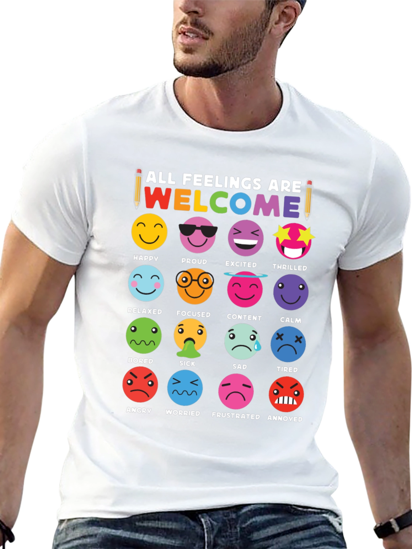 Emotional Expression T-Shirt - All Feelings Are Welcome