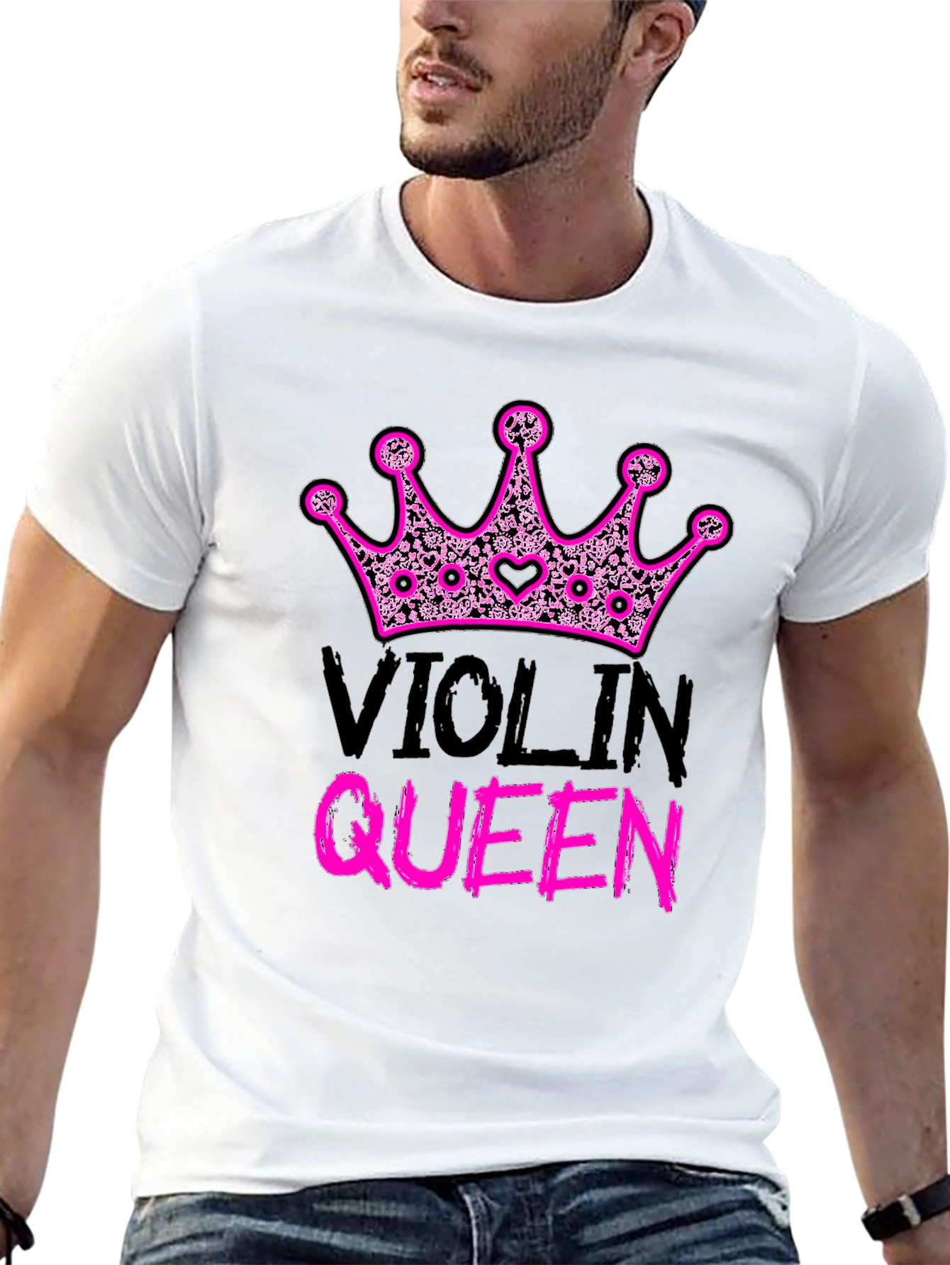 Violin Queen Graphic T-Shirt - Music Lover Tee