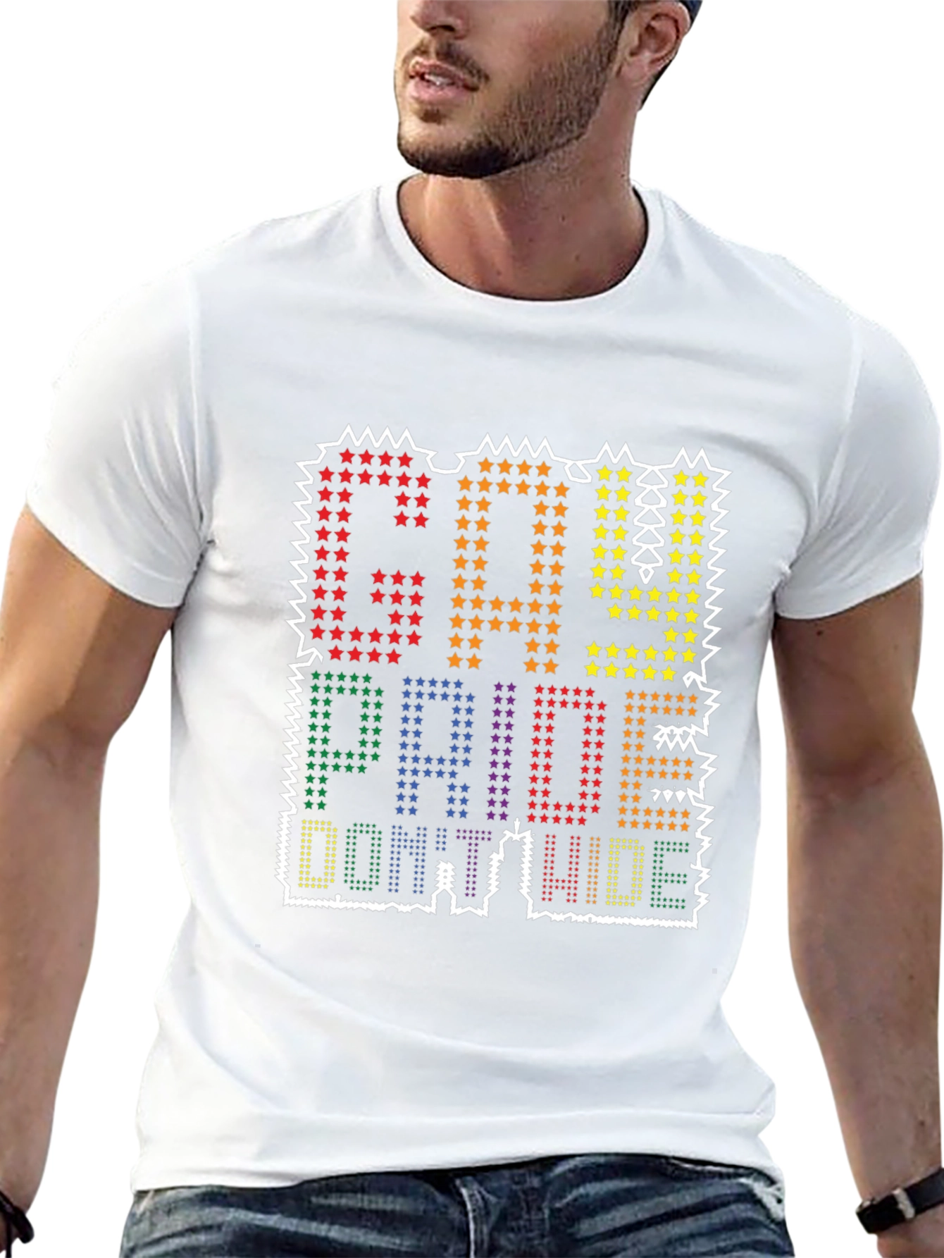 Gay Pride T-Shirt - Dont Hide Show Pride