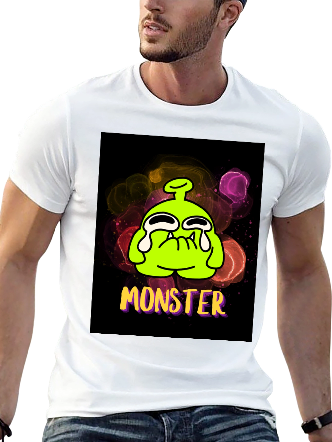 Monster Graphic Tee - Funny Cartoon Alien T-Shirt