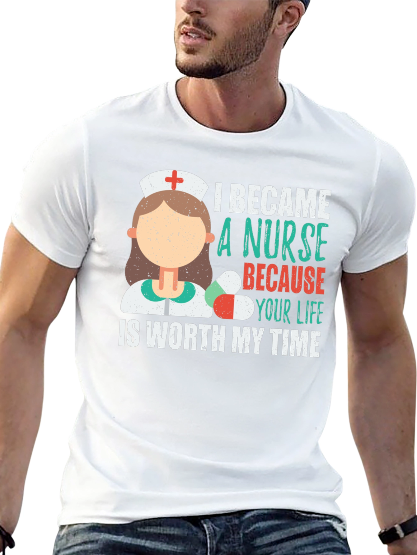 Nurse Graphic T-Shirt - Worth My Time