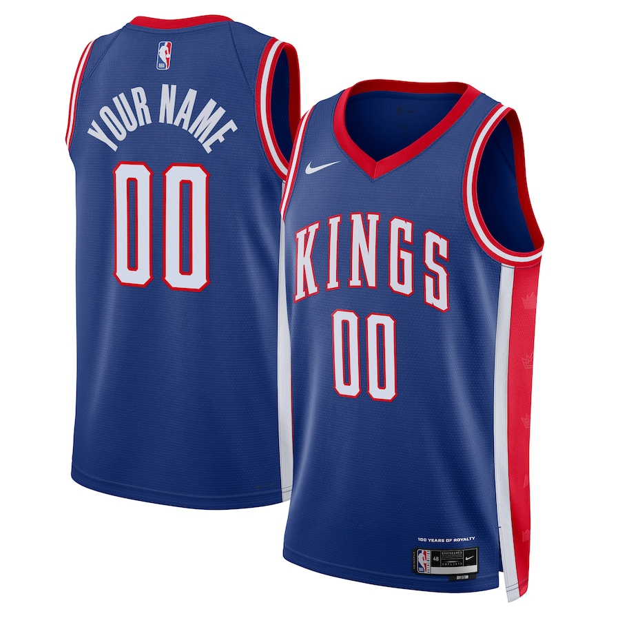 Men's Sacramento Kings Blue 2024/25 Custom Swingman Jerseys - City Edition