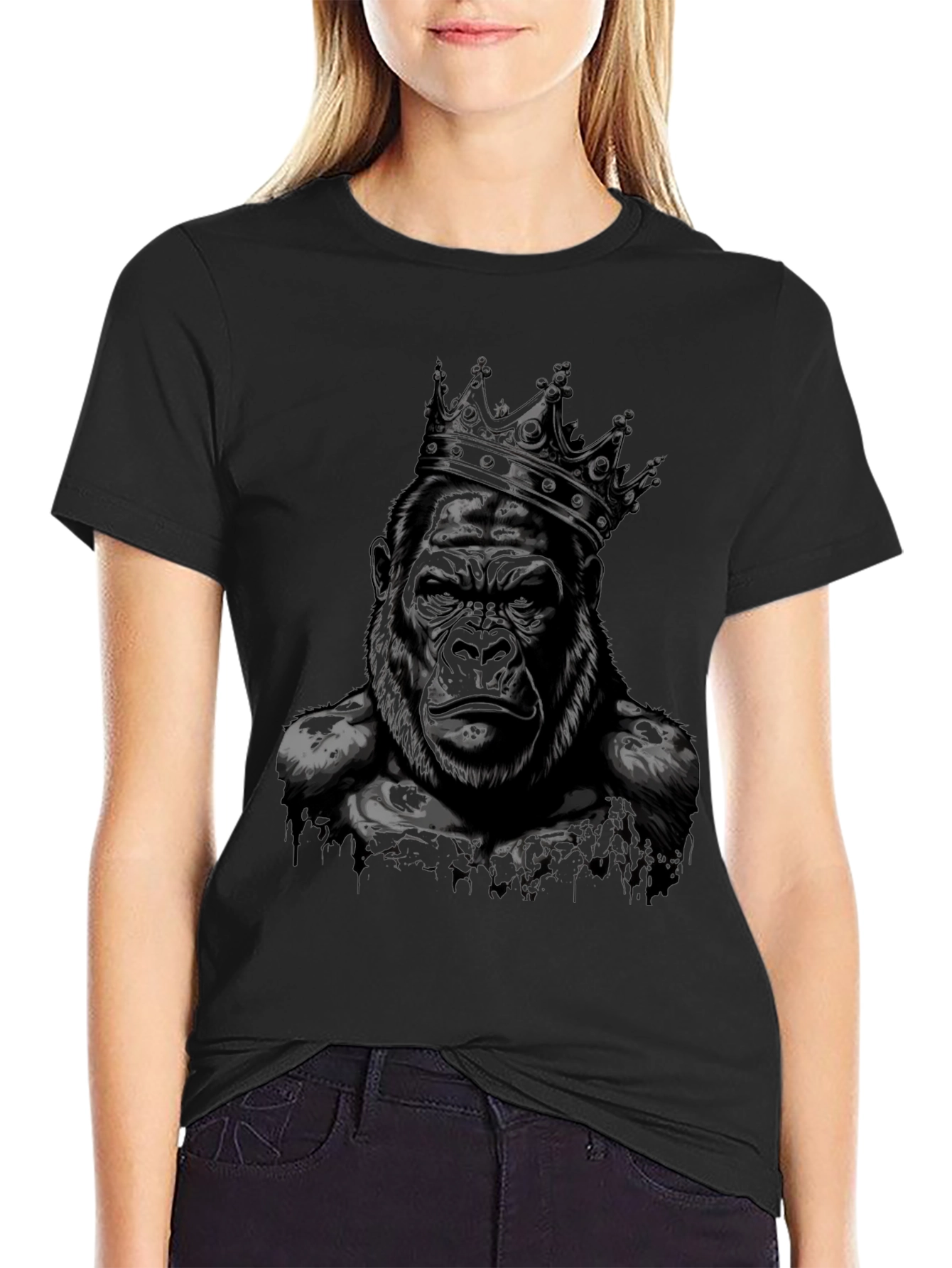 King Gorilla Graphic Tee - Black