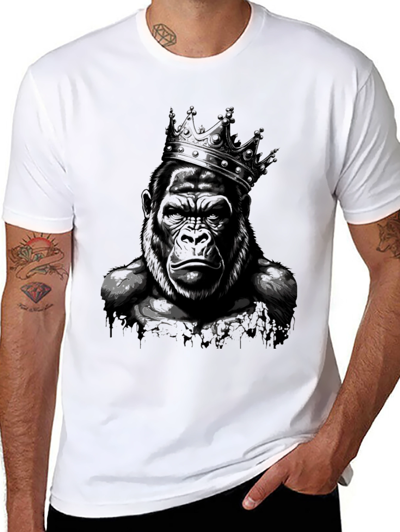 King Gorilla Graphic Tee - Black
