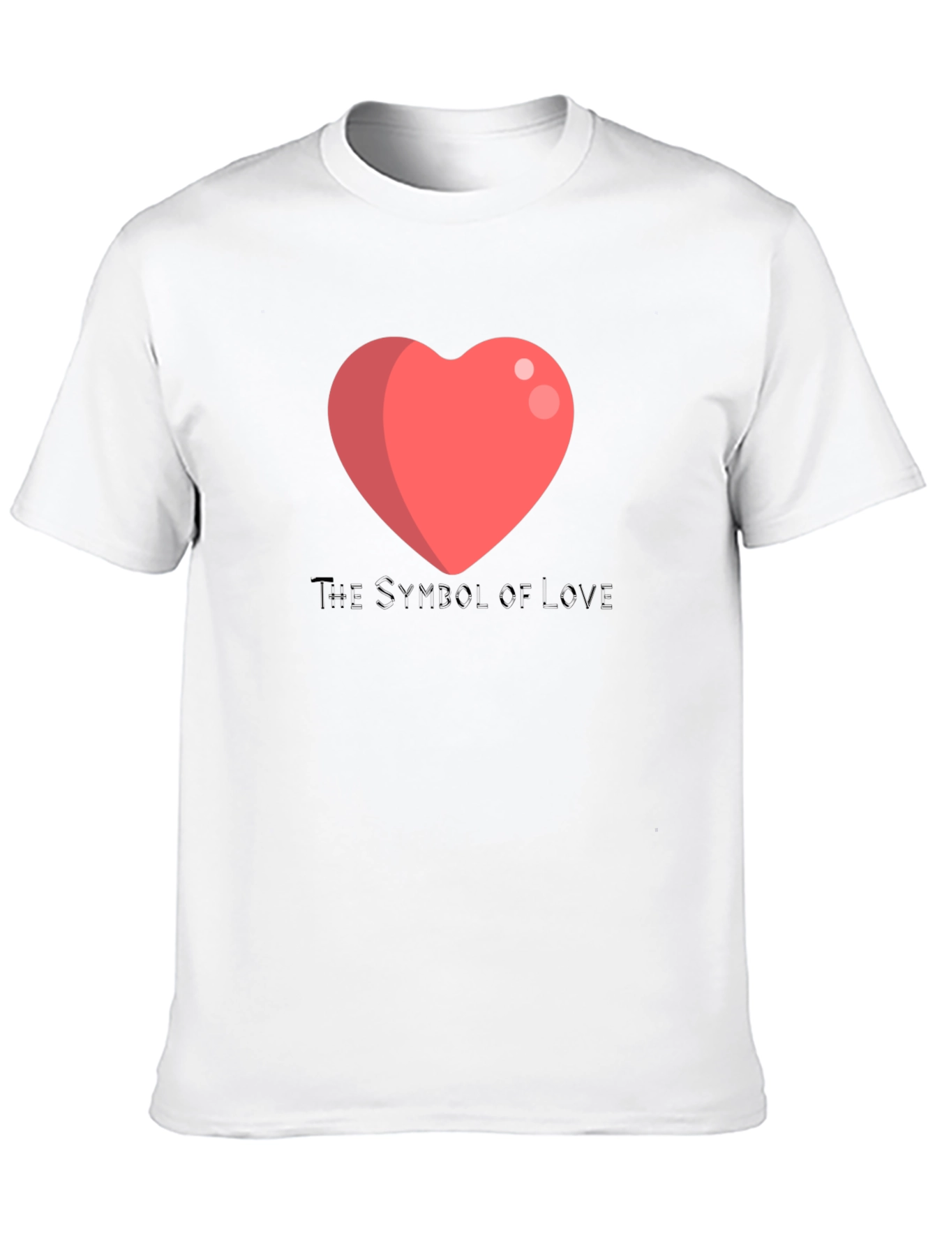 Love Symbol T-Shirt - Black Cotton Blend