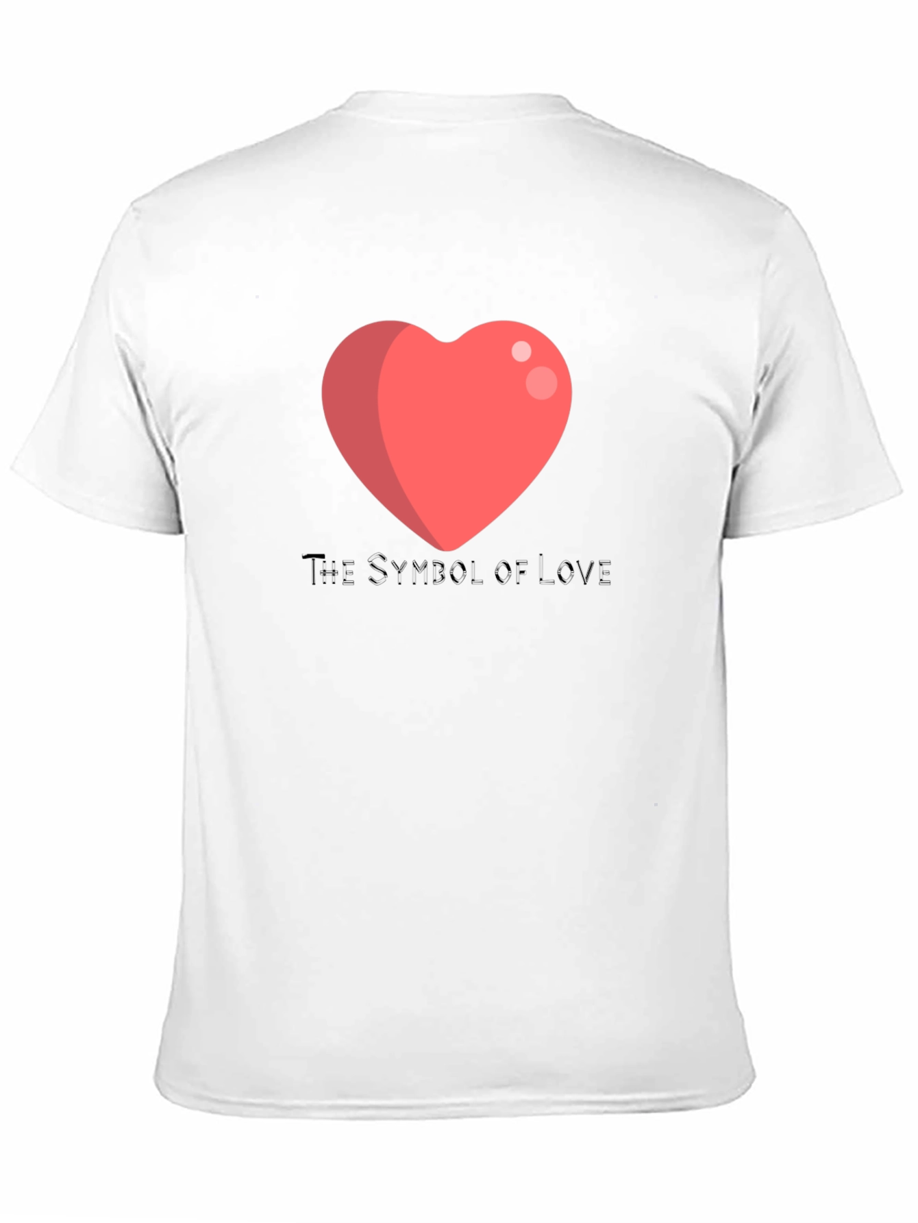 Love Symbol T-Shirt - Black Cotton Blend