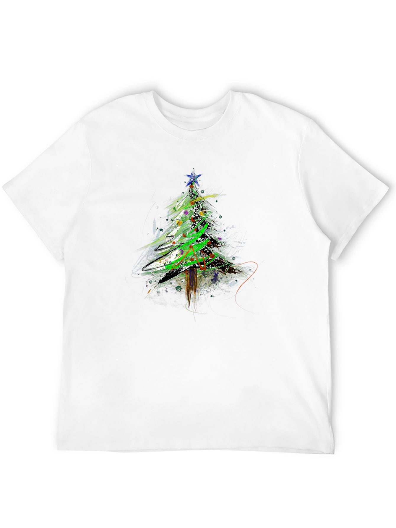 Abstract Christmas Tree T-Shirt - Holiday Apparel