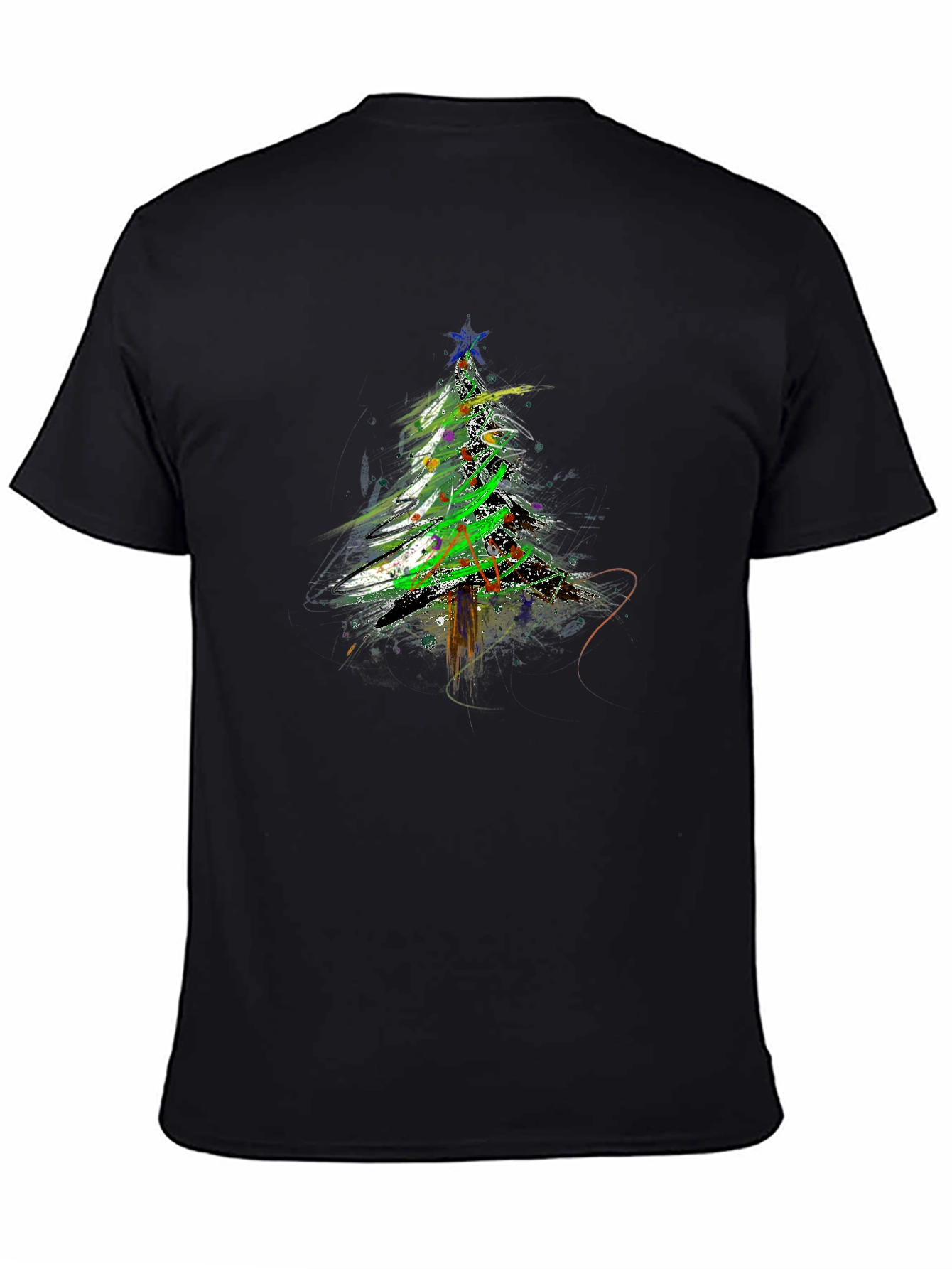 Abstract Christmas Tree T-Shirt - Holiday Apparel