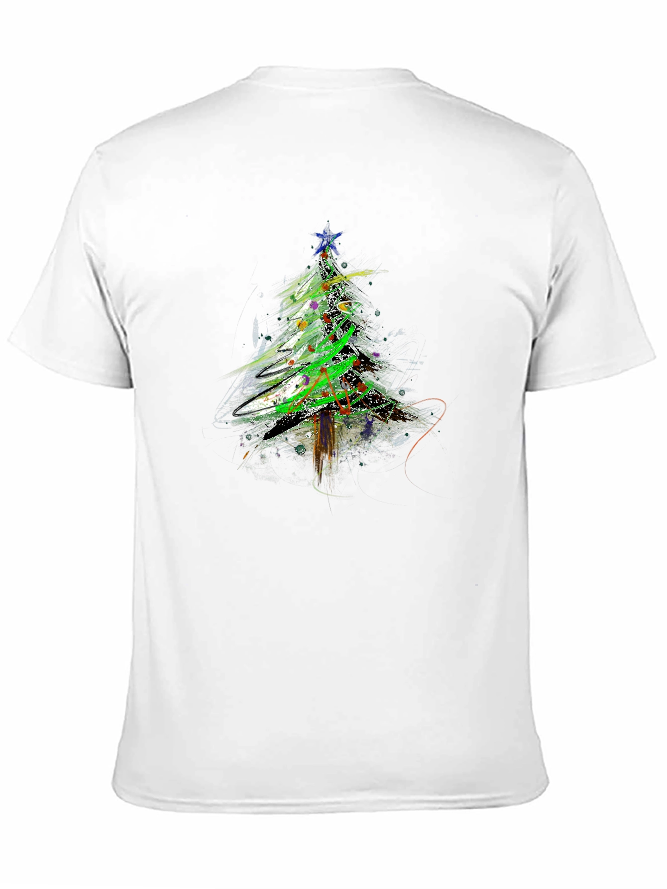 Abstract Christmas Tree T-Shirt - Holiday Apparel