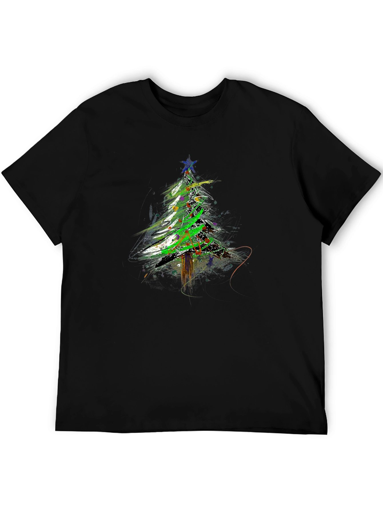 Abstract Christmas Tree T-Shirt - Holiday Apparel