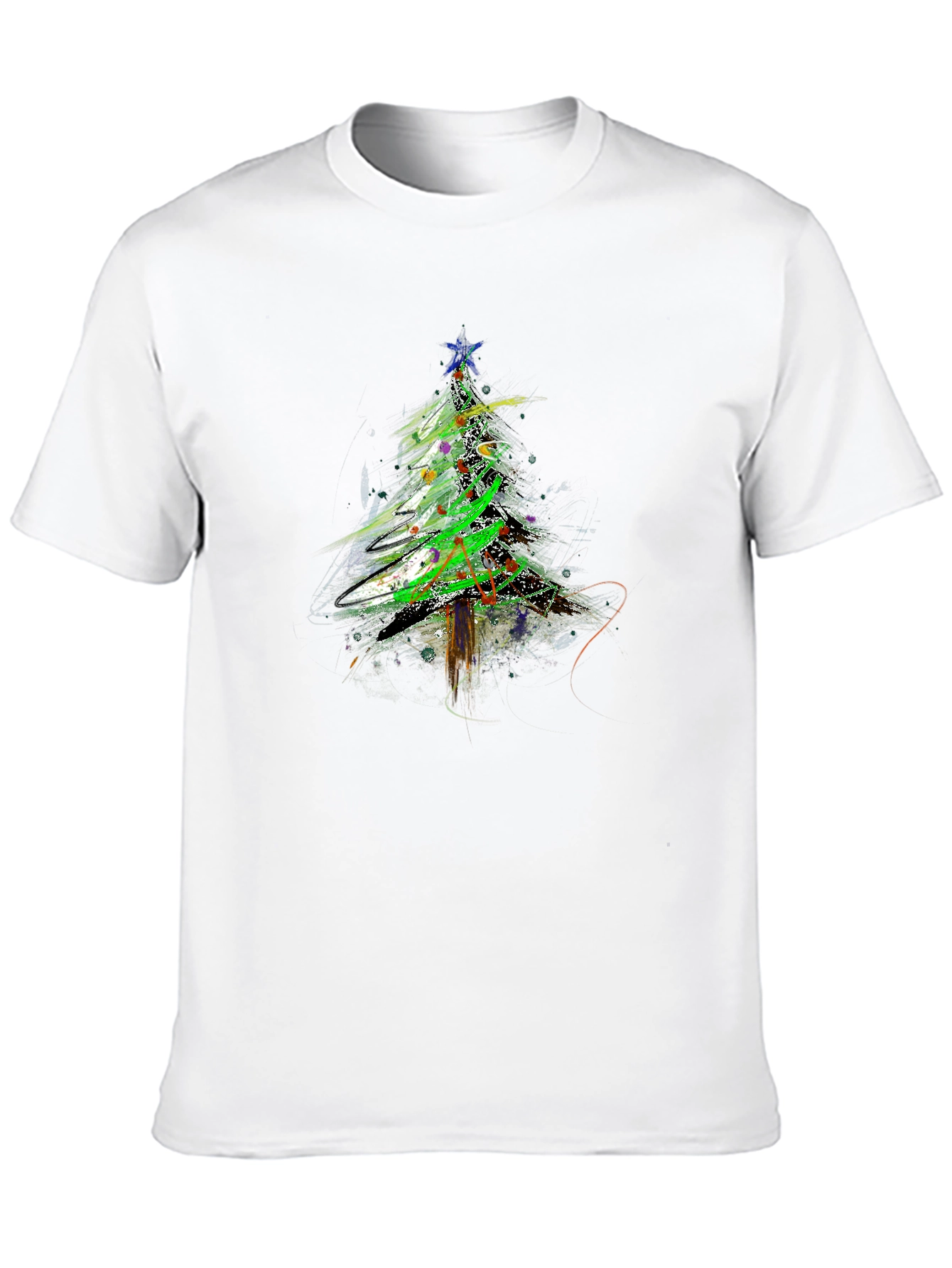 Abstract Christmas Tree T-Shirt - Holiday Apparel