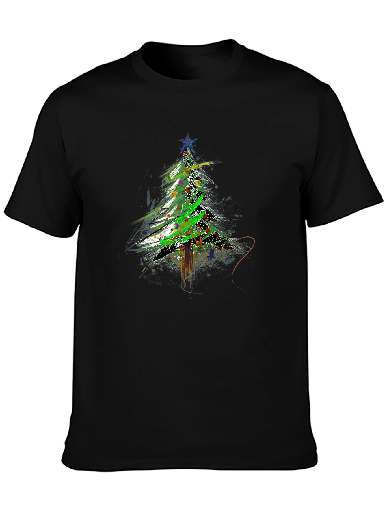 Abstract Christmas Tree T-Shirt - Holiday Apparel