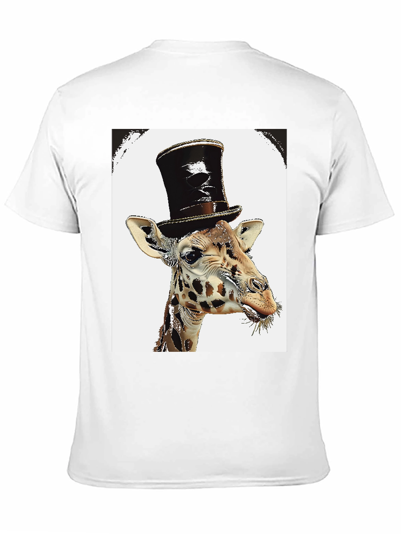 Giraffe Top Hat Graphic Tee