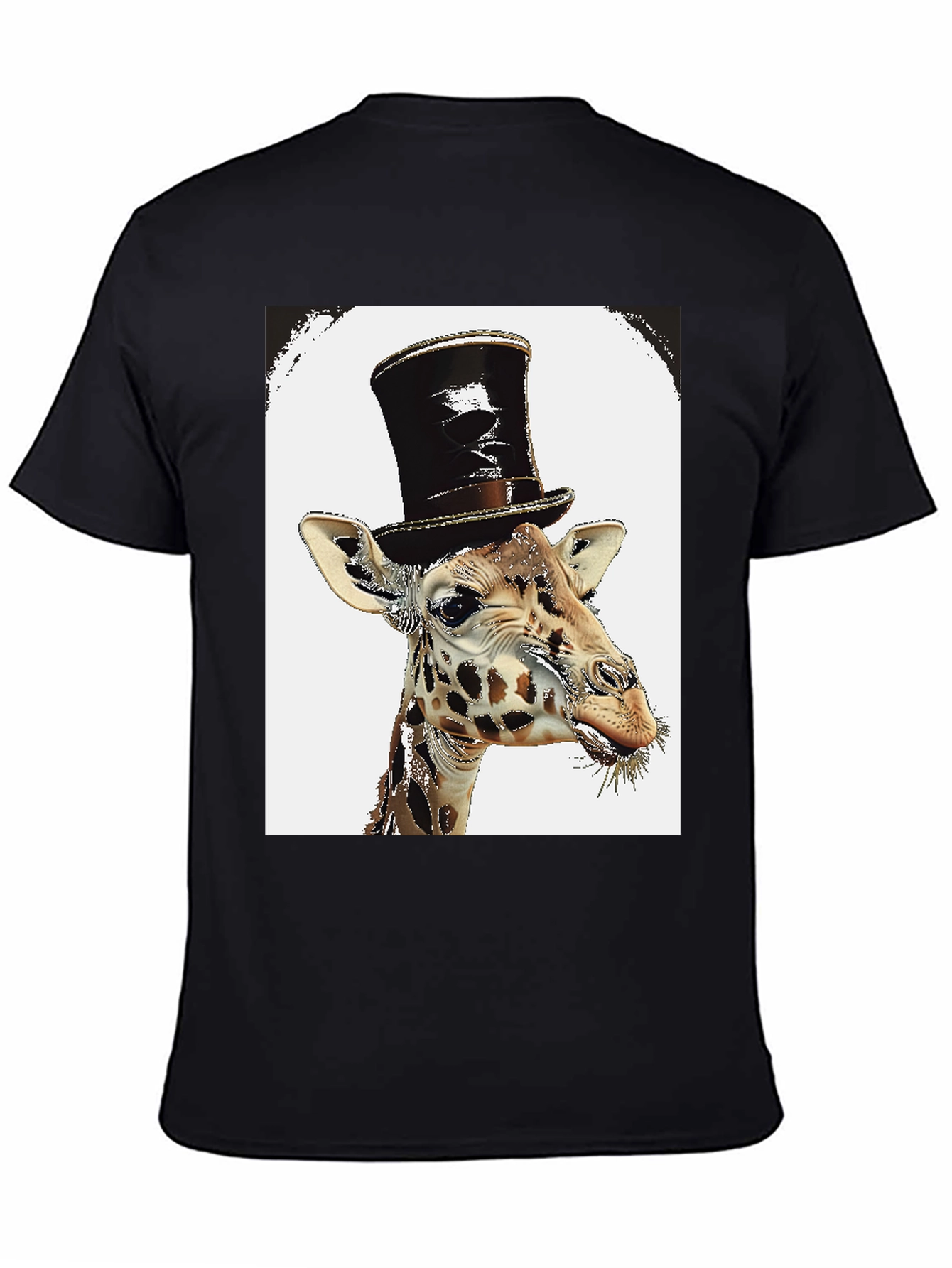 Giraffe Top Hat Graphic Tee