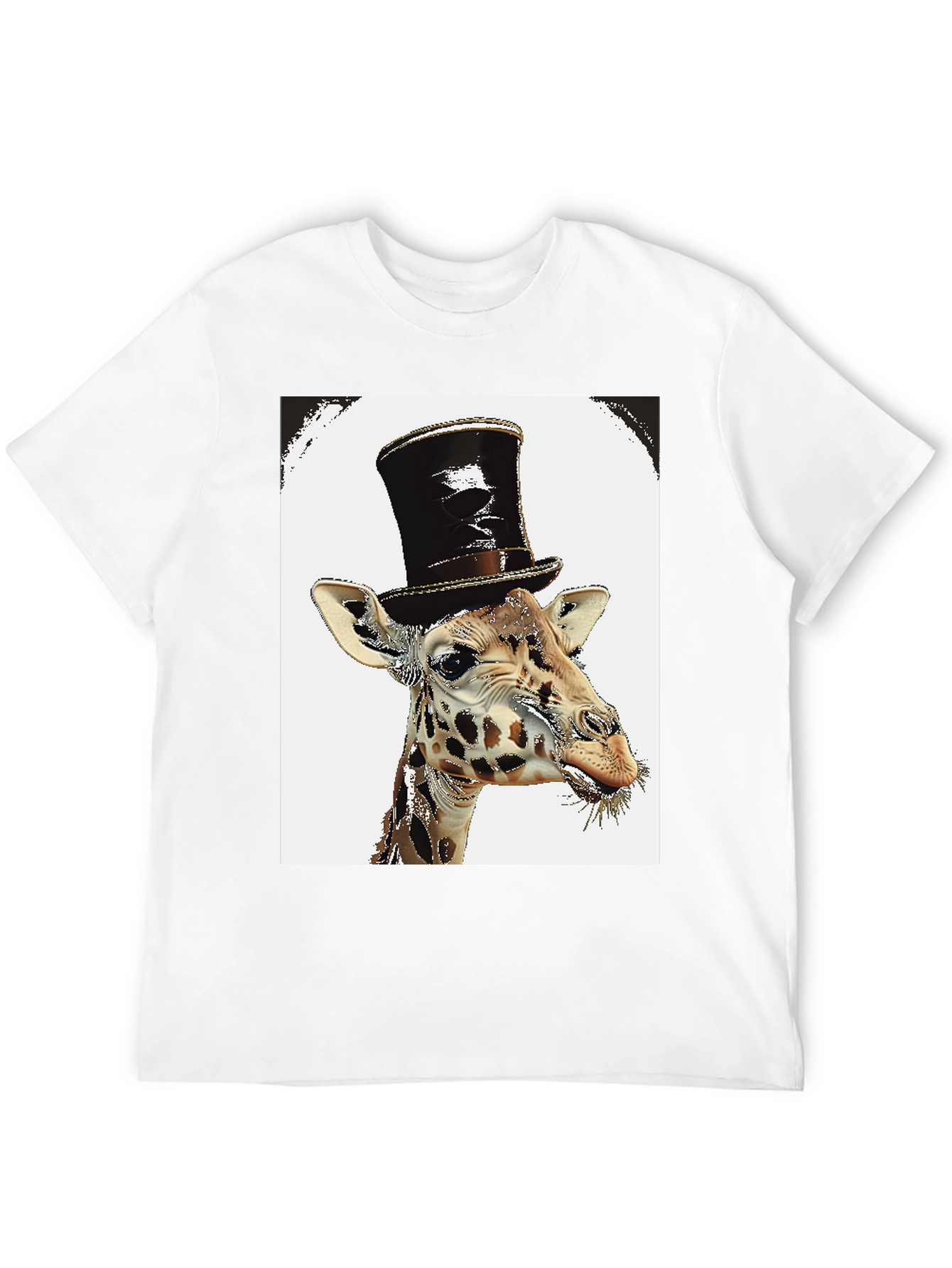 Giraffe Top Hat Graphic Tee
