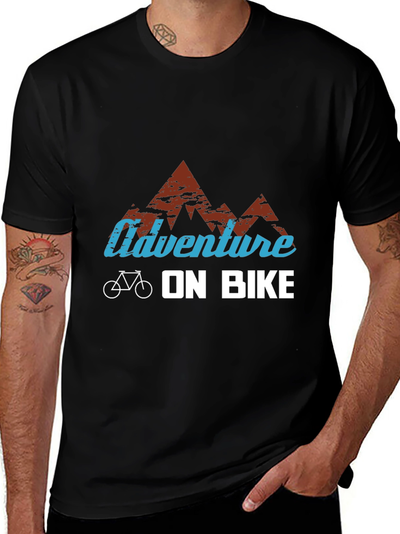Adventure On Bike Graphic T-Shirt