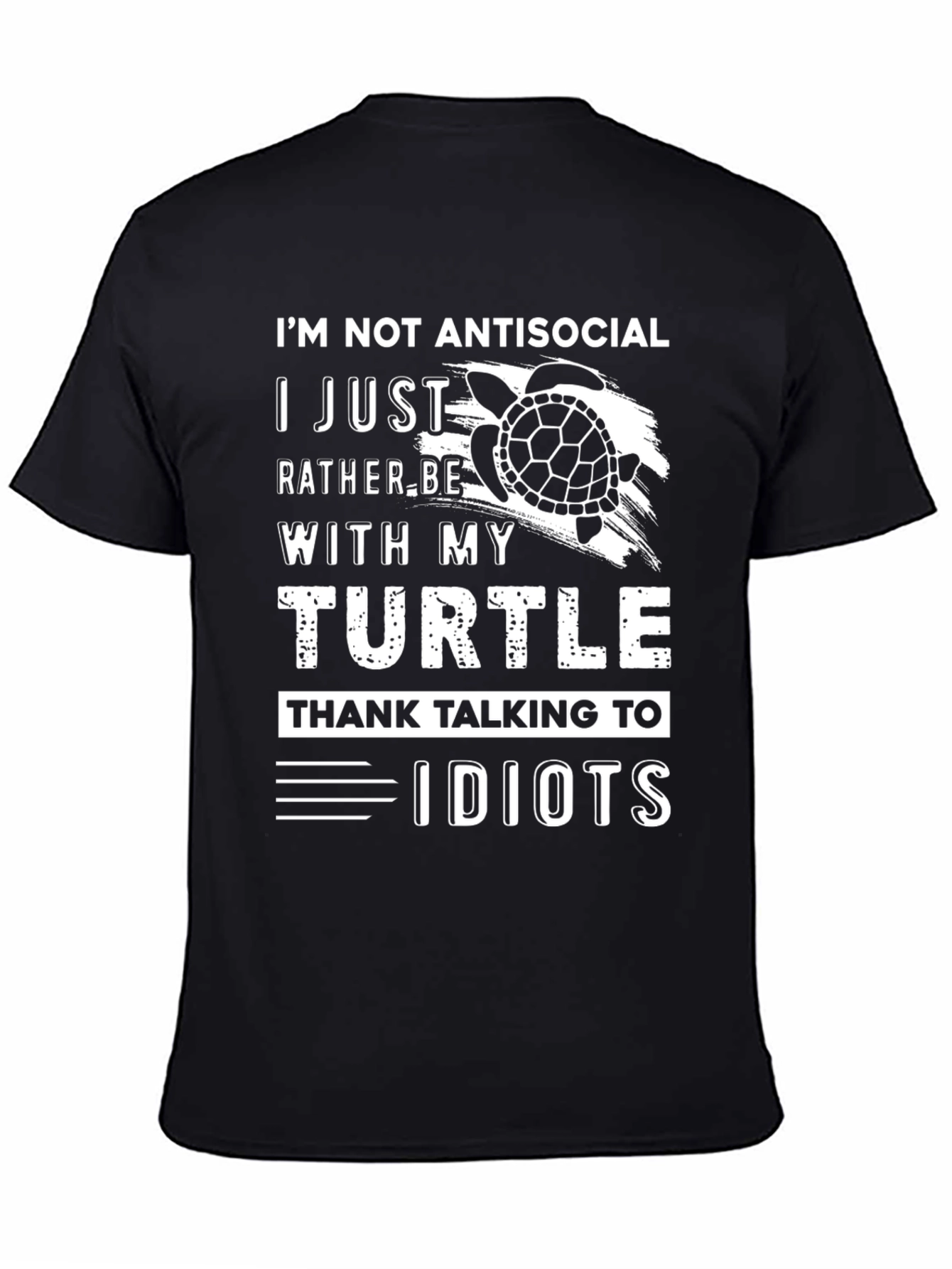 Im Not Antisocial Turtle Graphic Tee