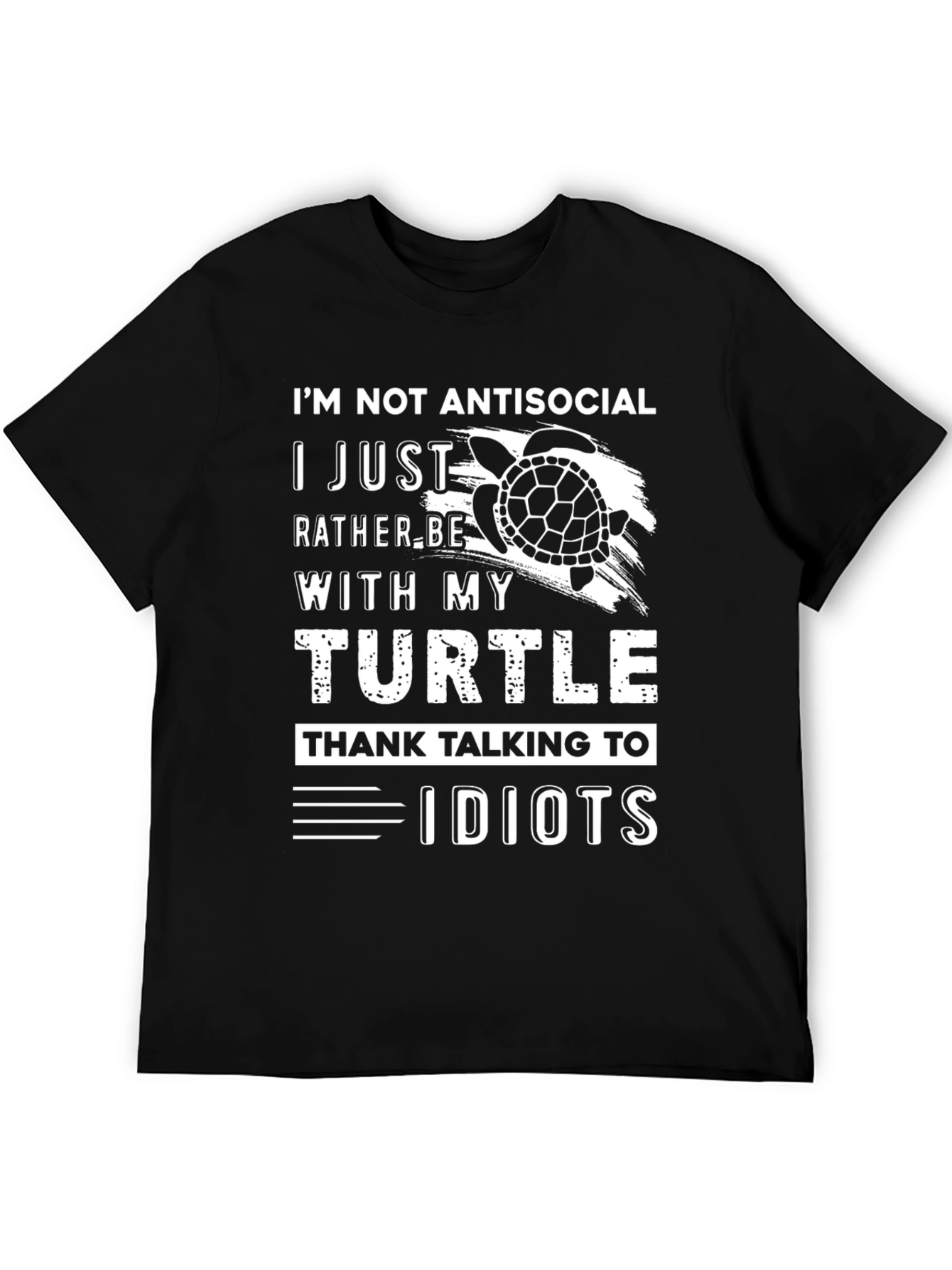 Im Not Antisocial Turtle Graphic Tee