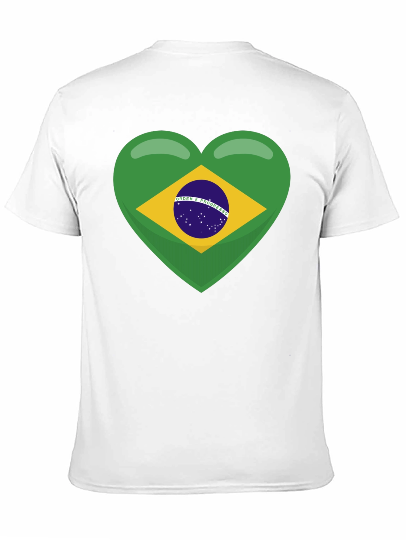 Brazil Flag Heart T-Shirt - Show Your Love!