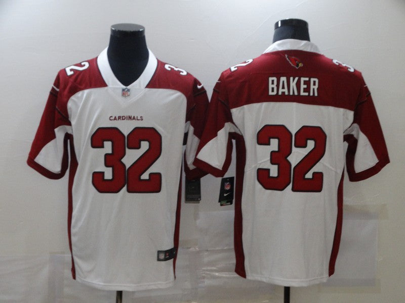 Men's Arizona Cardinals Budda Baker #32 White Game Player Jerseys