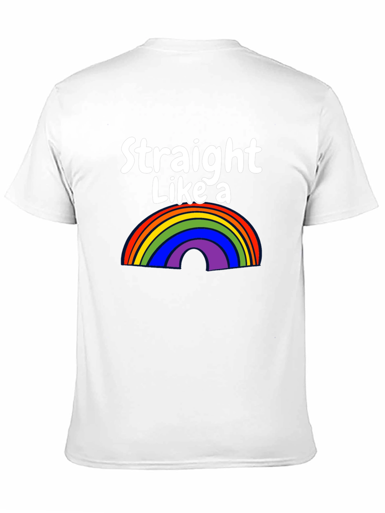 Straight Like a Rainbow Graphic Tee
