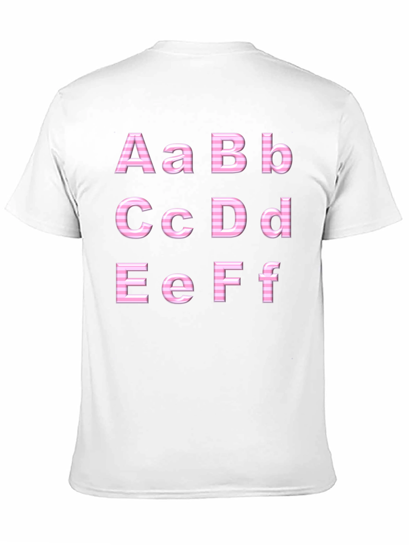 Alphabet Print Black T-Shirt