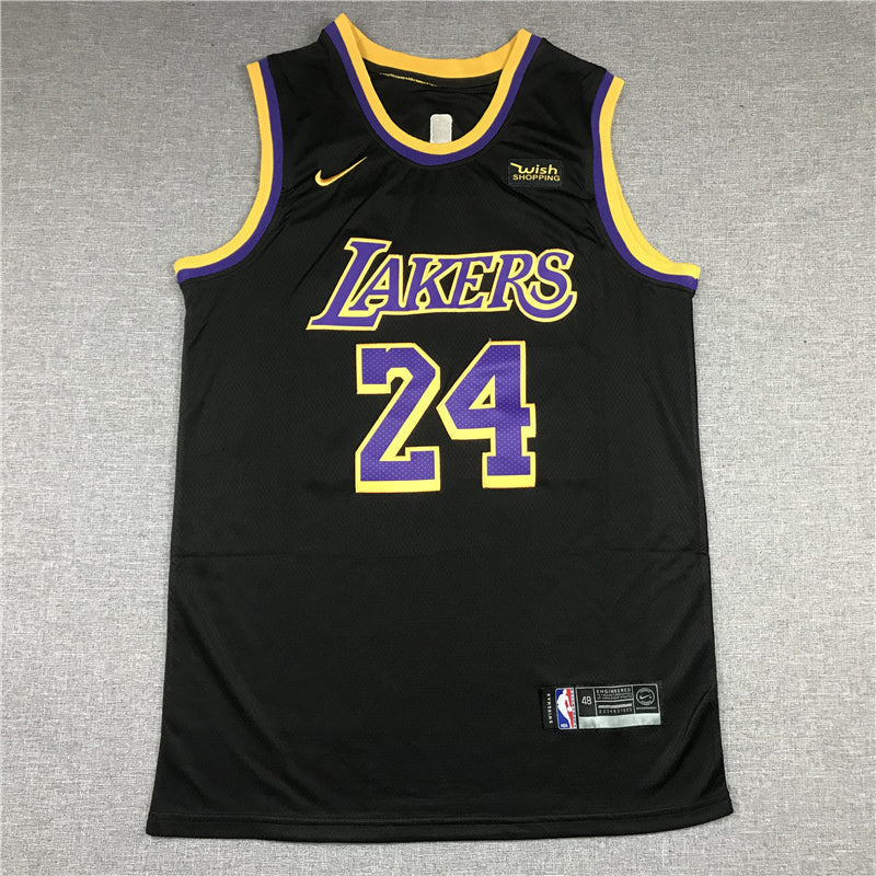 Men's Los Angeles Lakers Kobe Bryant #24 Black 2020/21 Swingman Player Jerseys