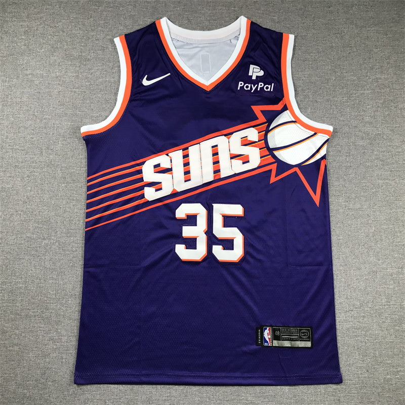 Men's Phoenix Suns Kevin Durant #35 Purple 2023/24 Fast Break Replica Jerseys - Icon Edition