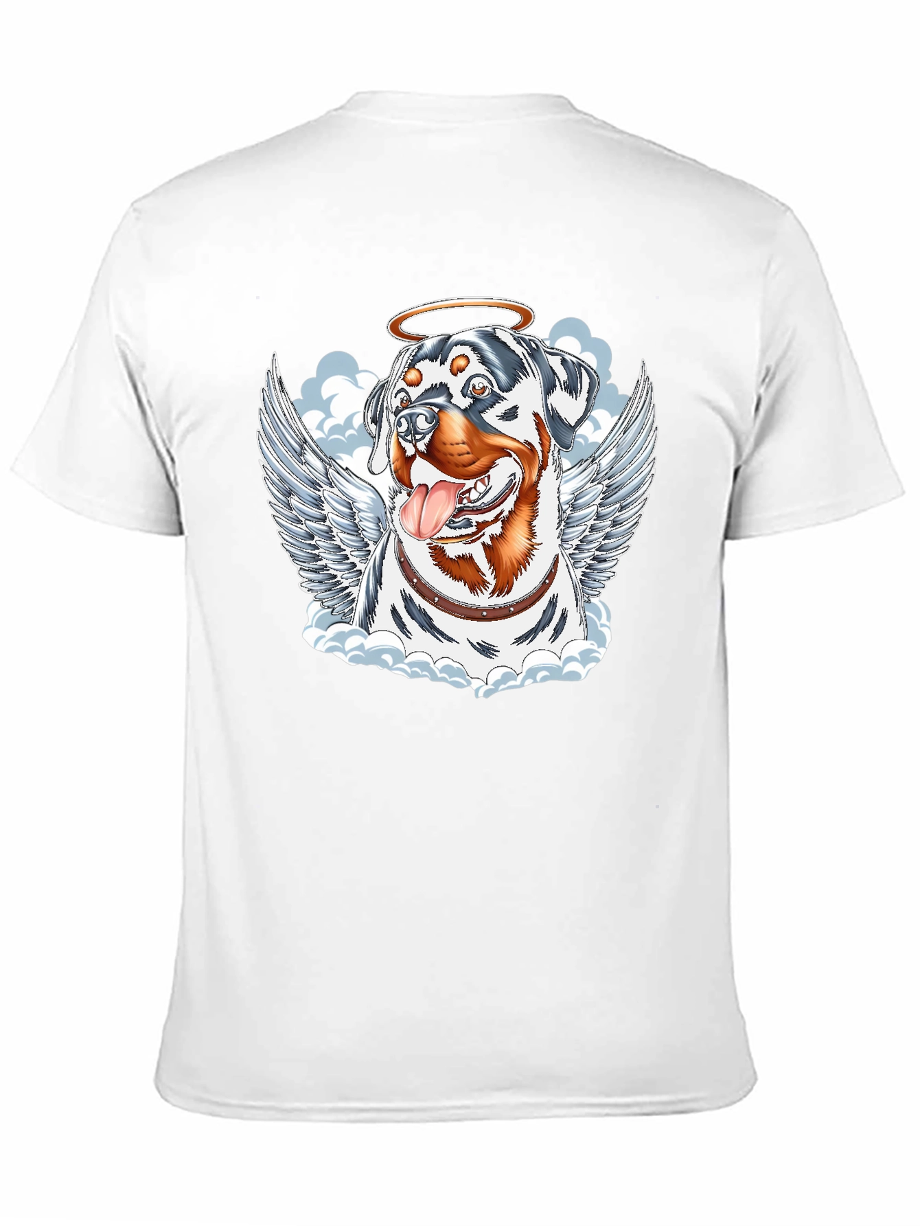 Angel Dog Graphic Tee - Rottweiler with Wings