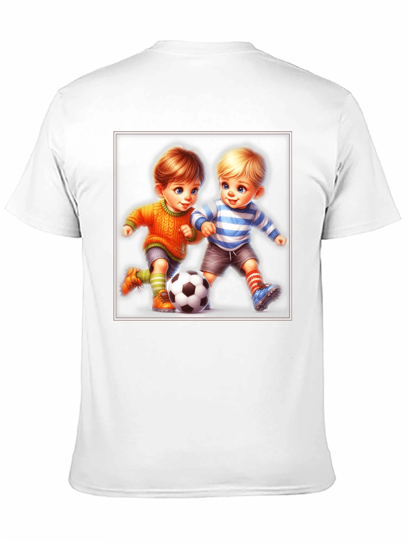 Boys Soccer T-Shirt: Cartoon Kids Graphic Tee
