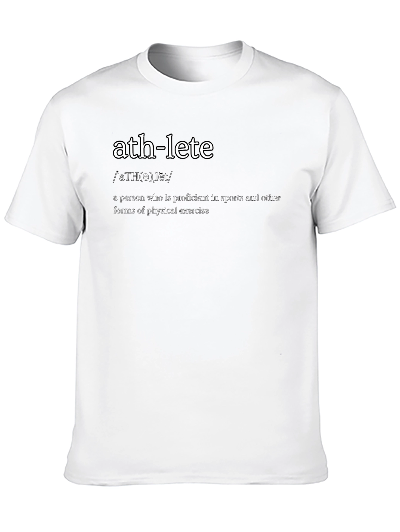 Athlete Definition Black Graphic Tee