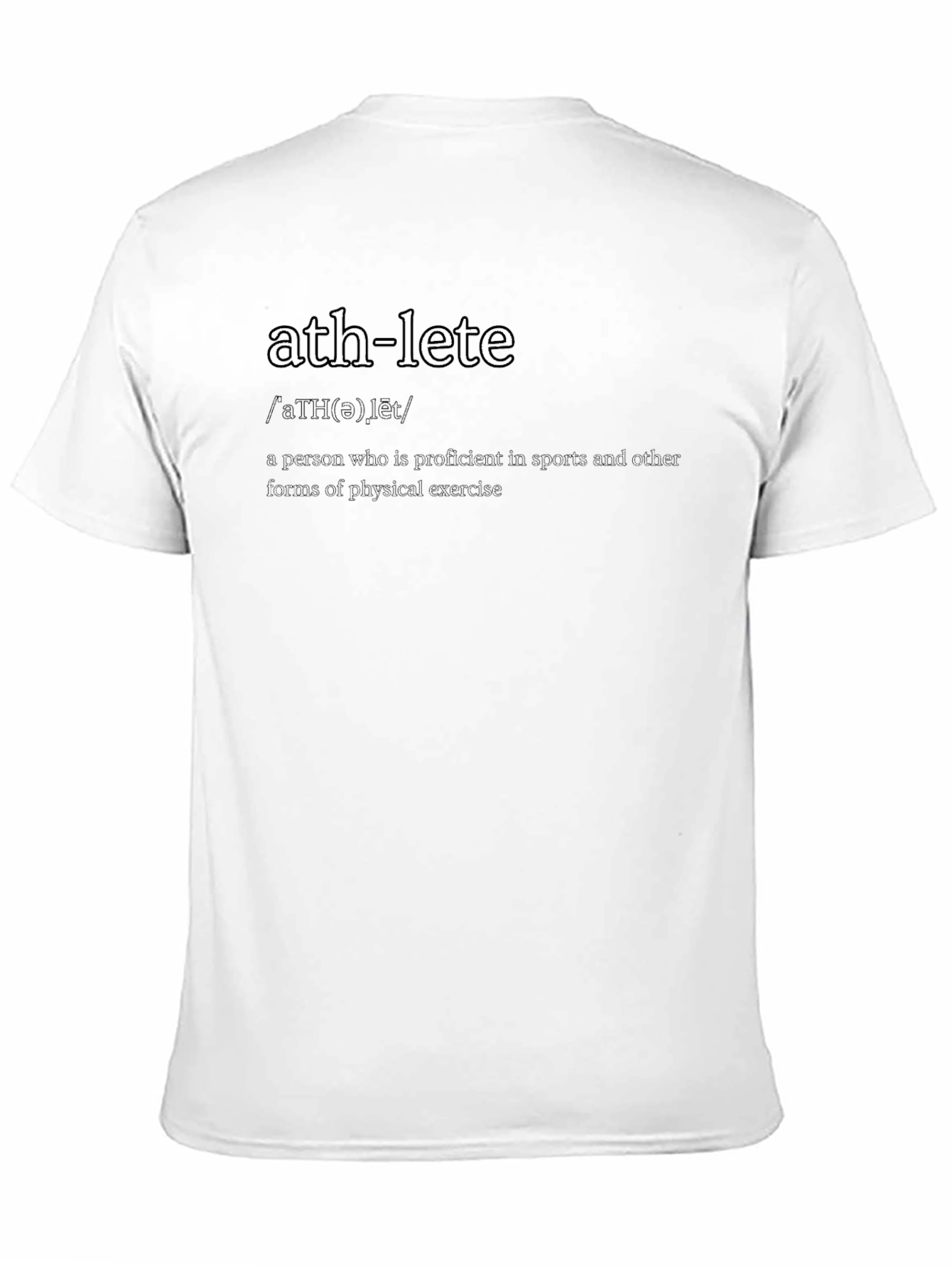 Athlete Definition Black Graphic Tee