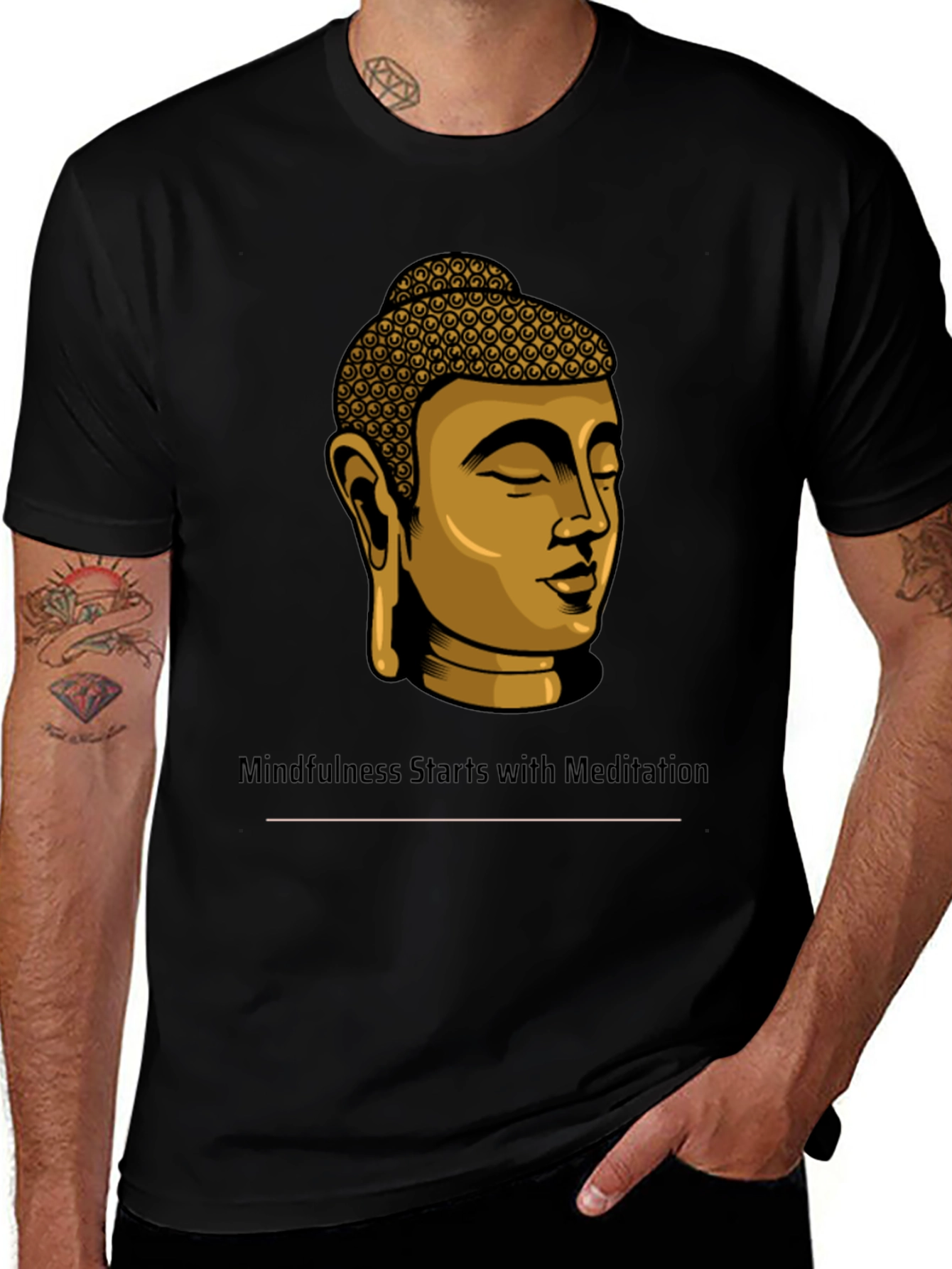 Mindfulness Buddha T-Shirt - Meditation Starts Within