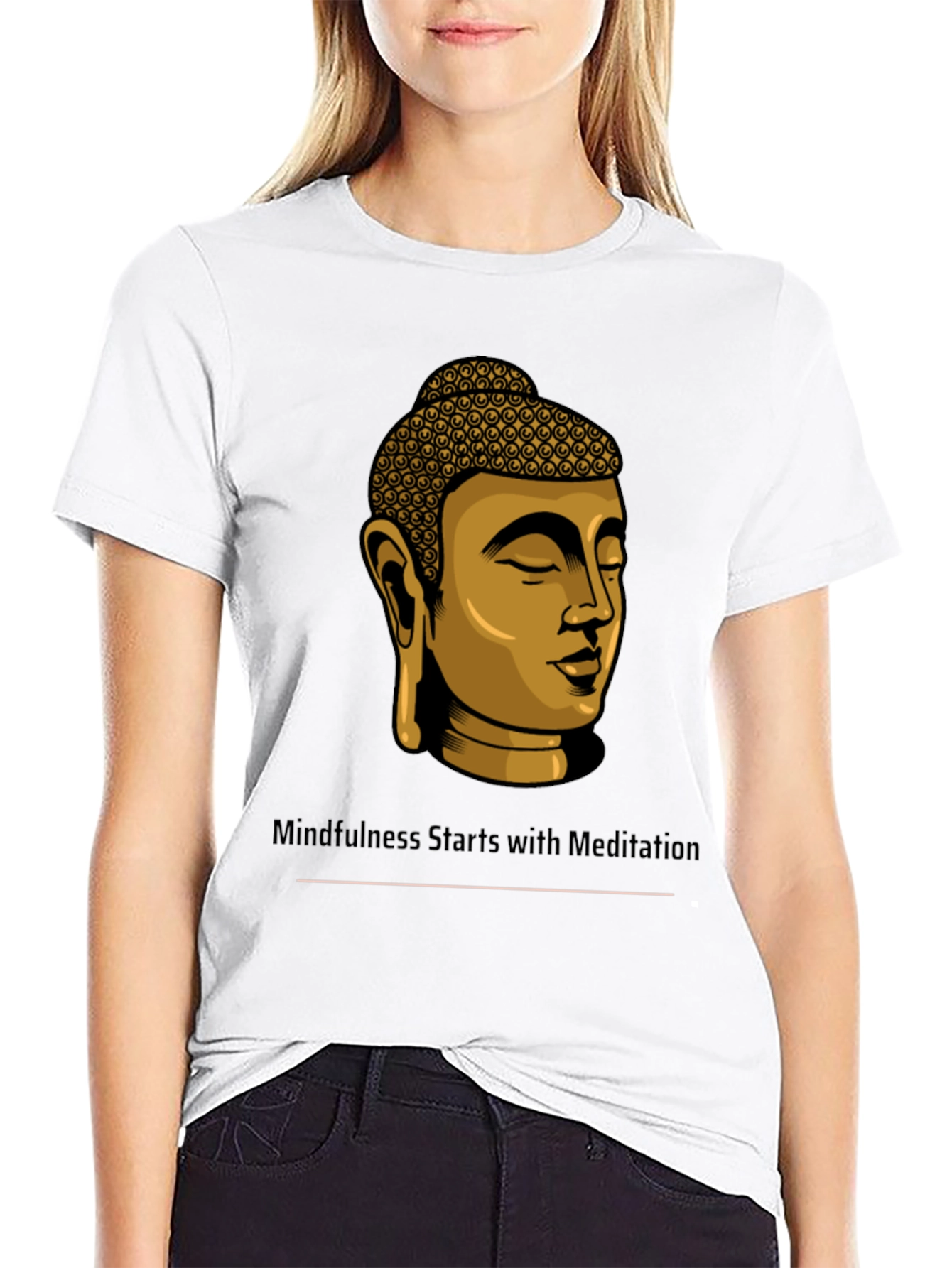 Mindfulness Buddha T-Shirt - Meditation Starts Within