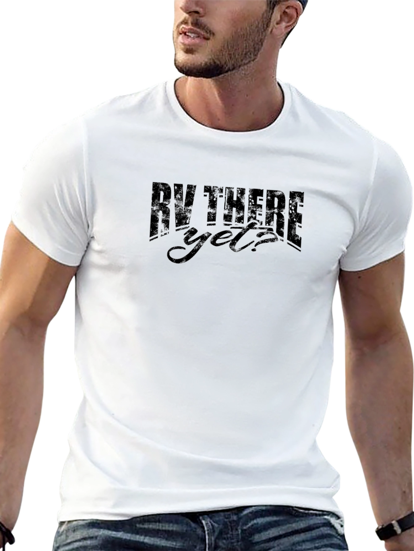 RV There Yet? Black Graphic T-Shirt