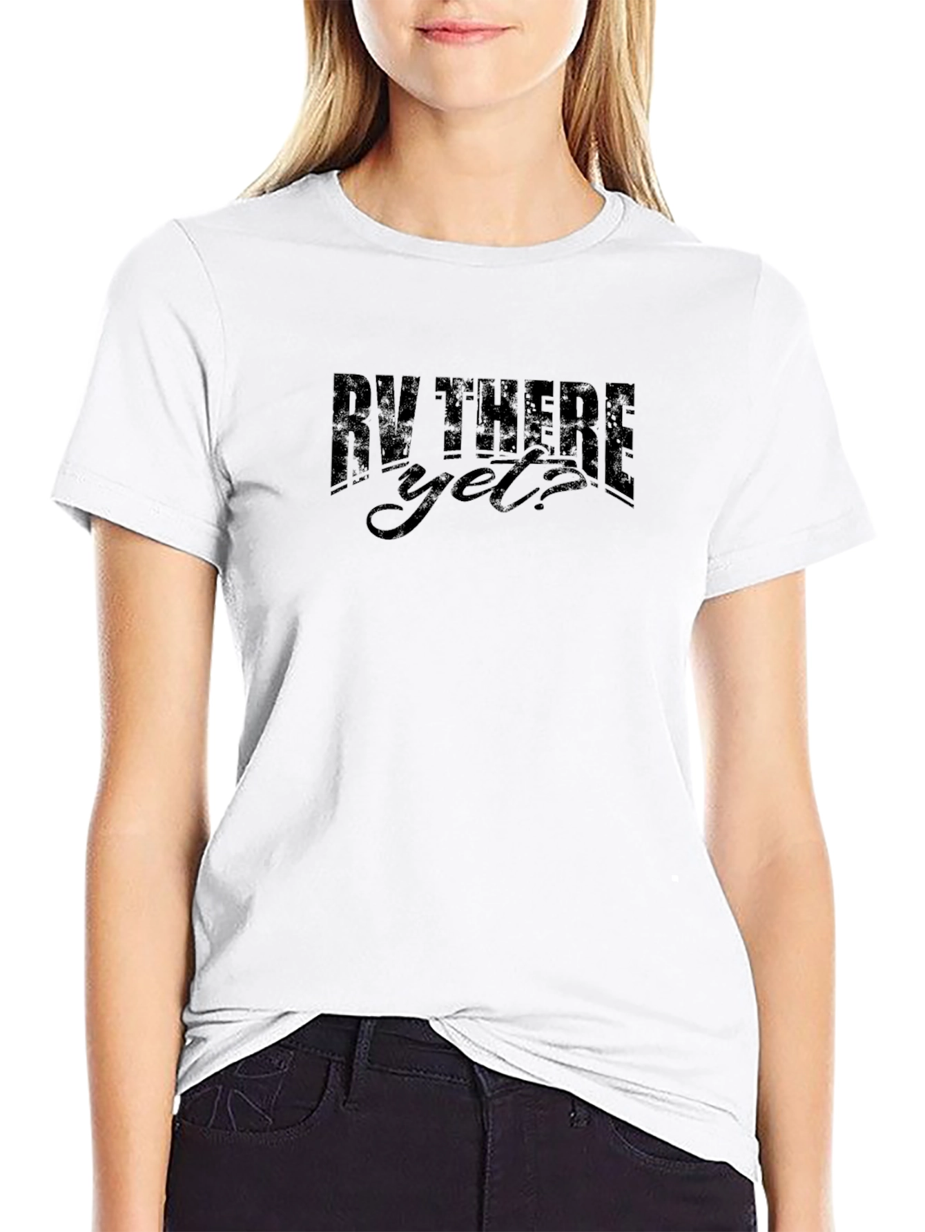RV There Yet? Black Graphic T-Shirt