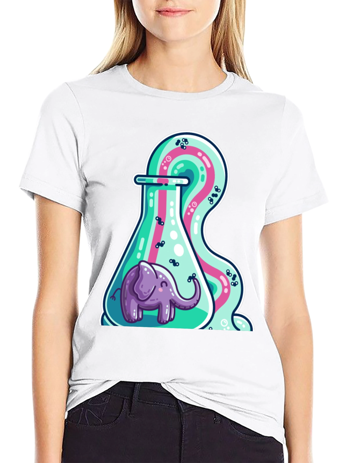 Elephant in Flask Graphic Tee