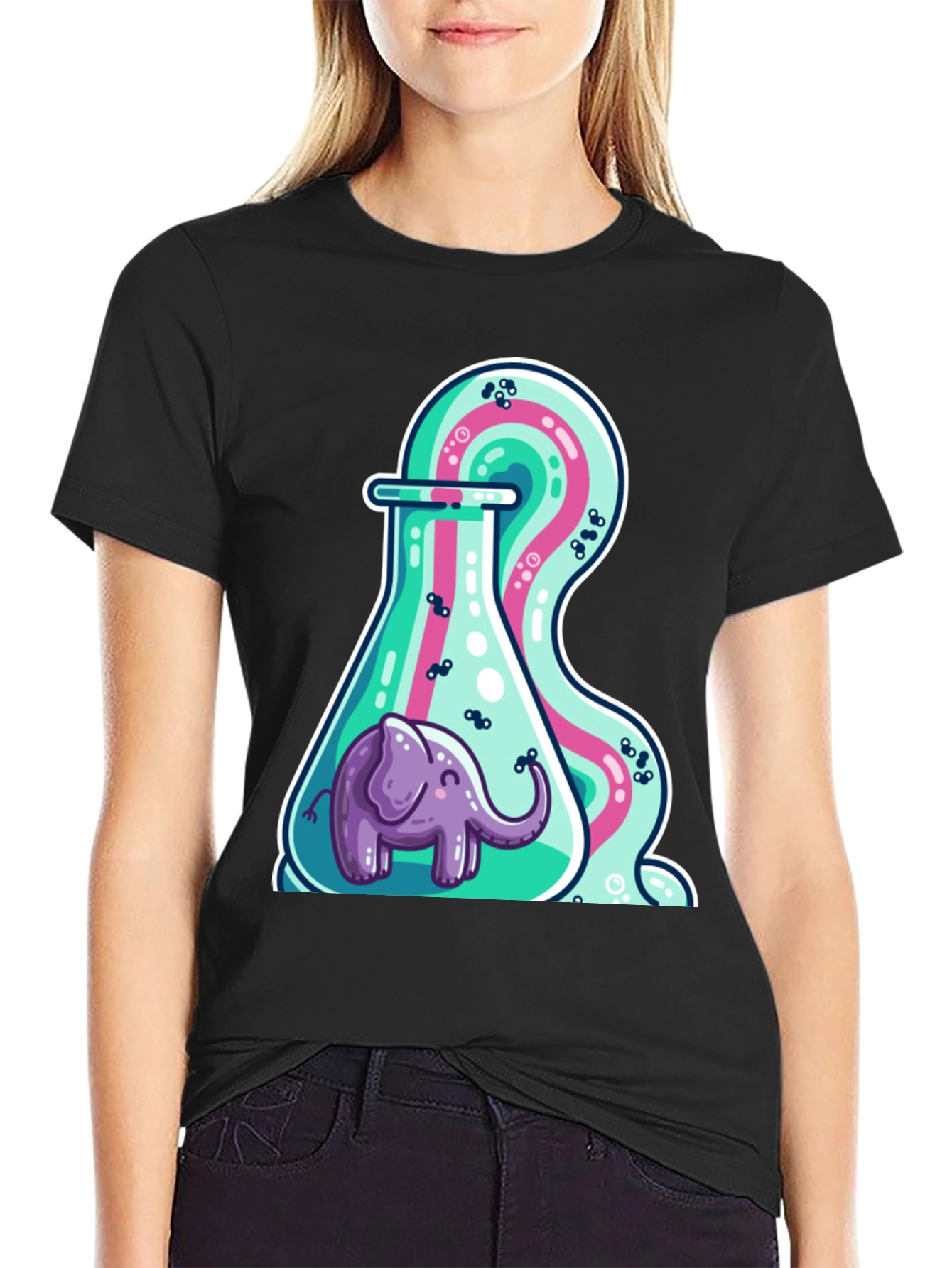 Elephant in Flask Graphic Tee